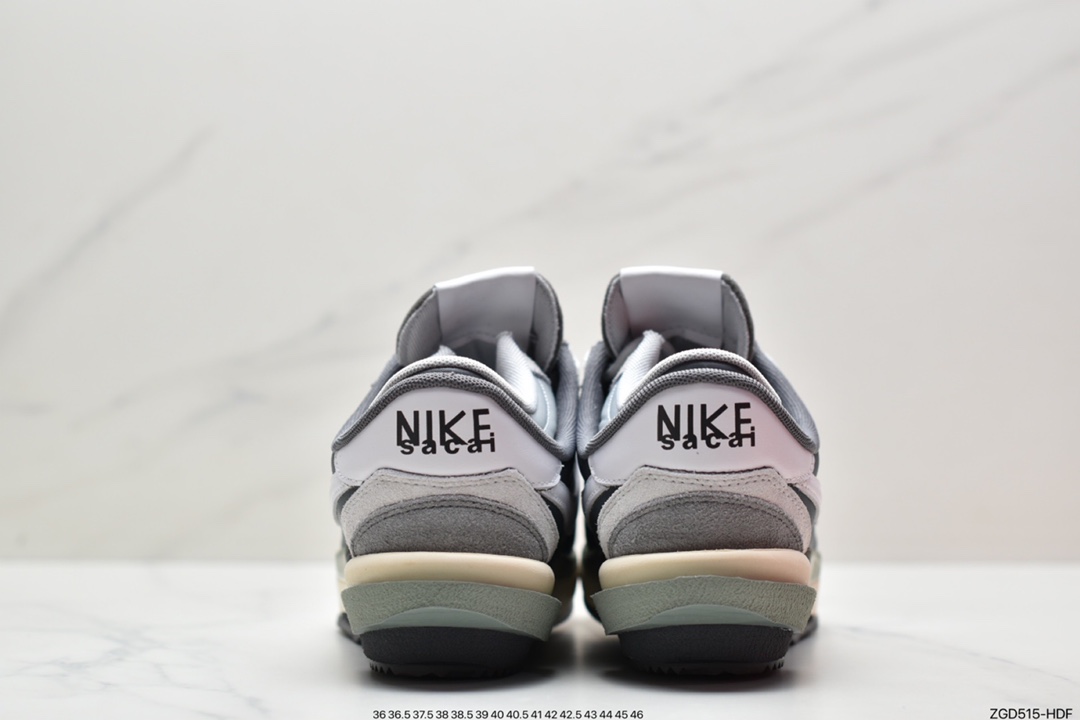 290 Sacai x Nike Air Zoom Cortez SP 4.0”Grey White”4.0系列改良阿甘低帮解慢跑鞋DQ0581-100