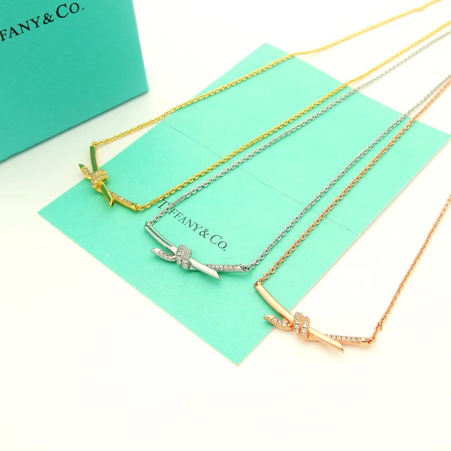 Tiffany & Co. Tiffany项链 新缘系列 大号打结项链半钻