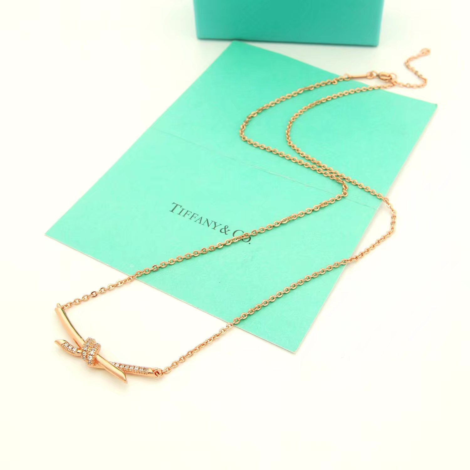 Tiffany & Co. Tiffany项链 新缘系列 大号打结项链半钻