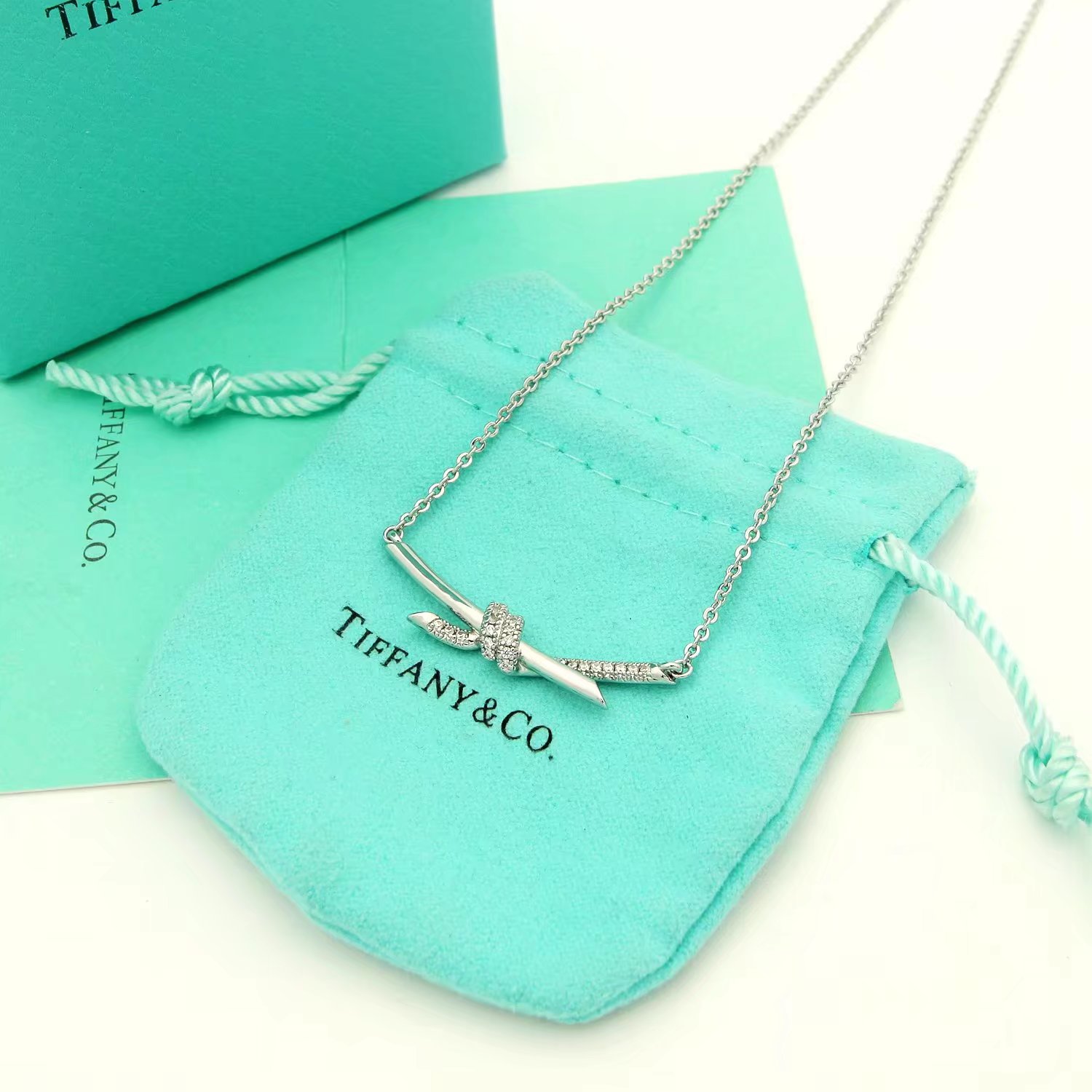Tiffany & Co. Tiffany项链 新缘系列 大号打结项链半钻