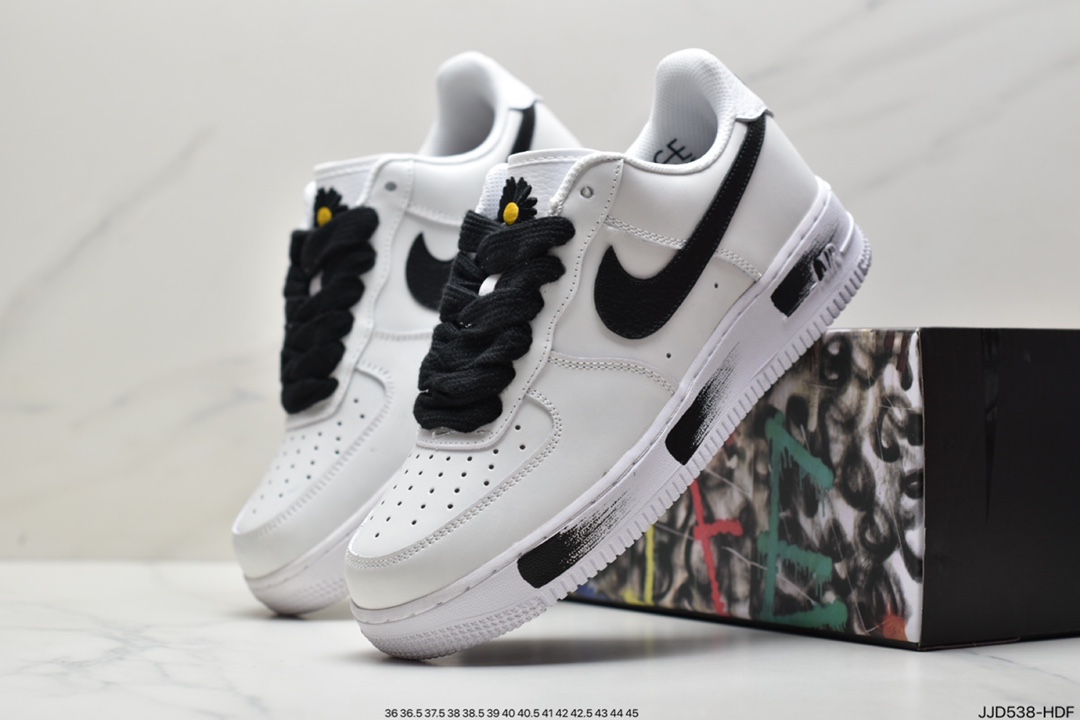 130 PEACEMINUSONE X Nike Air Force1”Para-Noise 2.0”黑白刮刮乐