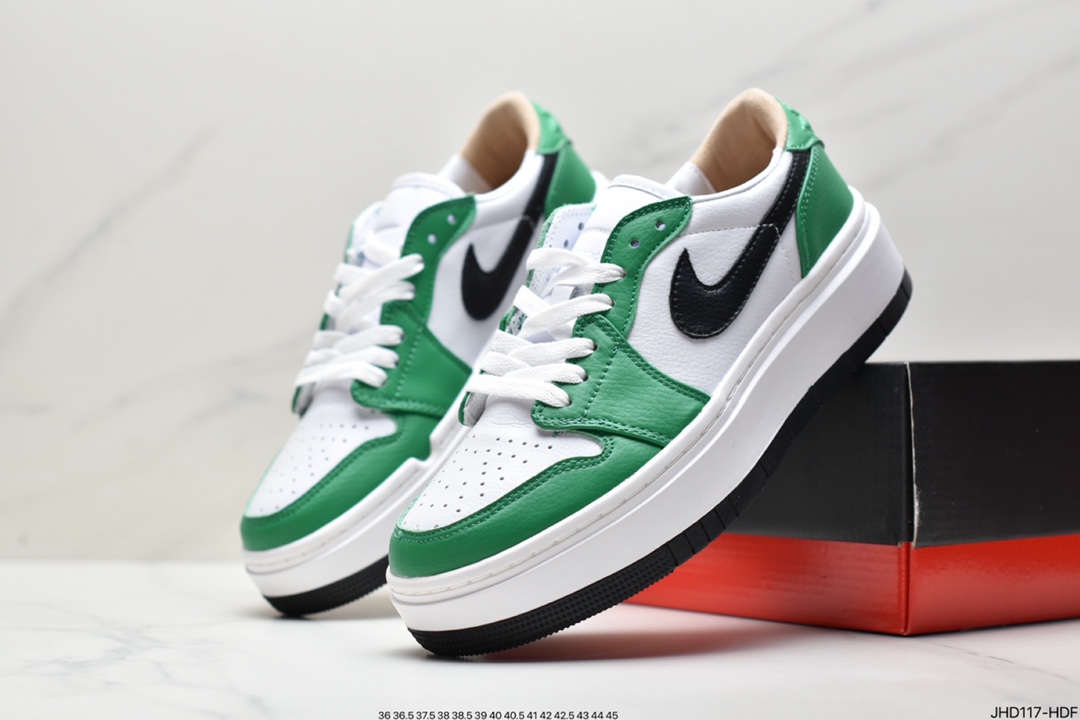 190 真标Air Jordan 1 Elevate Low SE ”Bred”’ 厚底复古篮球鞋DH7004
