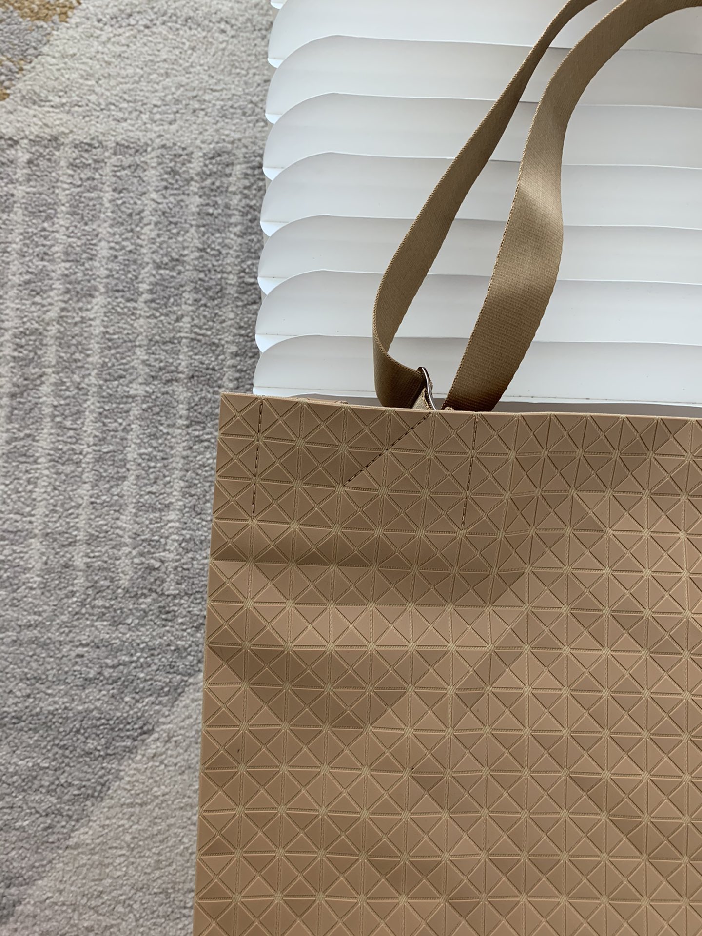 Issey Miyake BAOBAO Style Tote Bag - Lightweight & Adjustable (Khaki) 4 i1657001657 8518 3