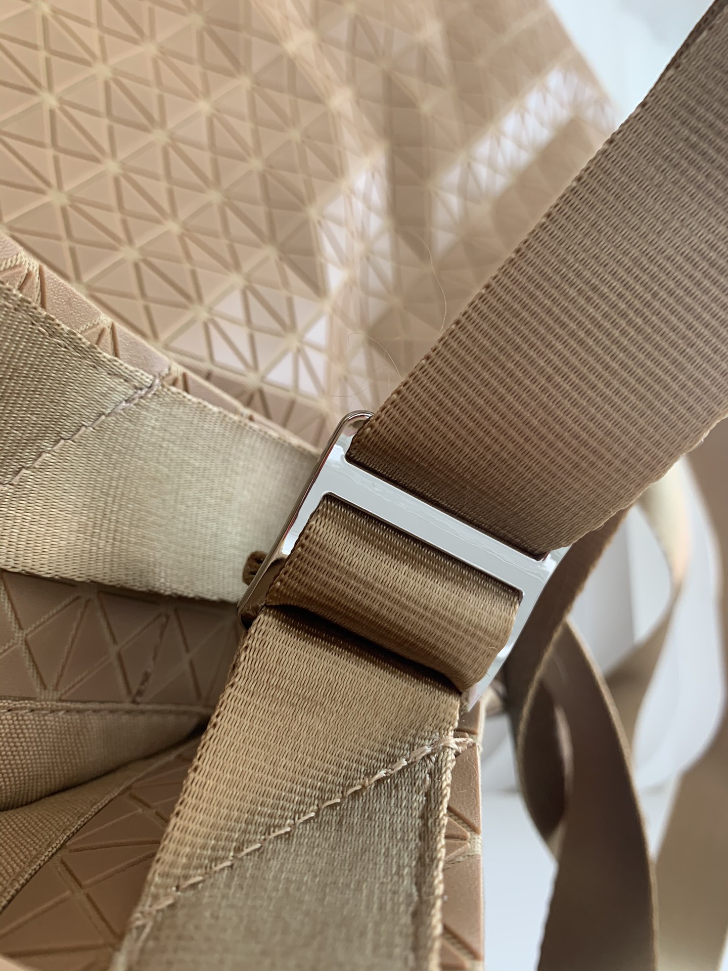 Issey Miyake BAOBAO Style Tote Bag - Lightweight & Adjustable (Khaki) 6 i1657001657 9111 5