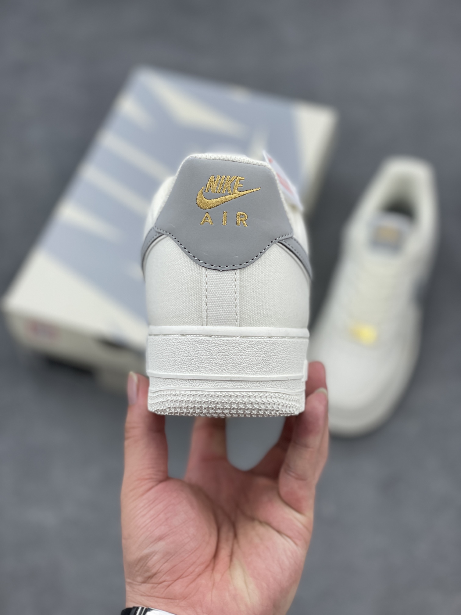 Nike Air Force 1 '07 Low Grey/Gold Casual Sneakers - Limited Edition 5 i1657001782 154 3