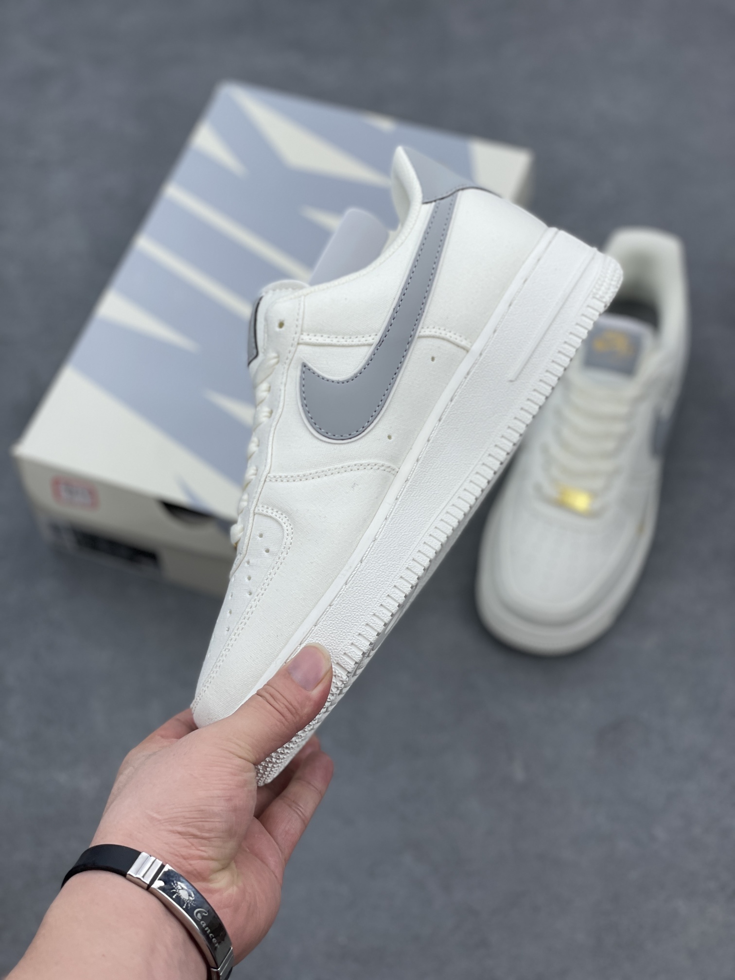 Nike Air Force 1 '07 Low Grey/Gold Casual Sneakers - Limited Edition 4 i1657001782 9651 2