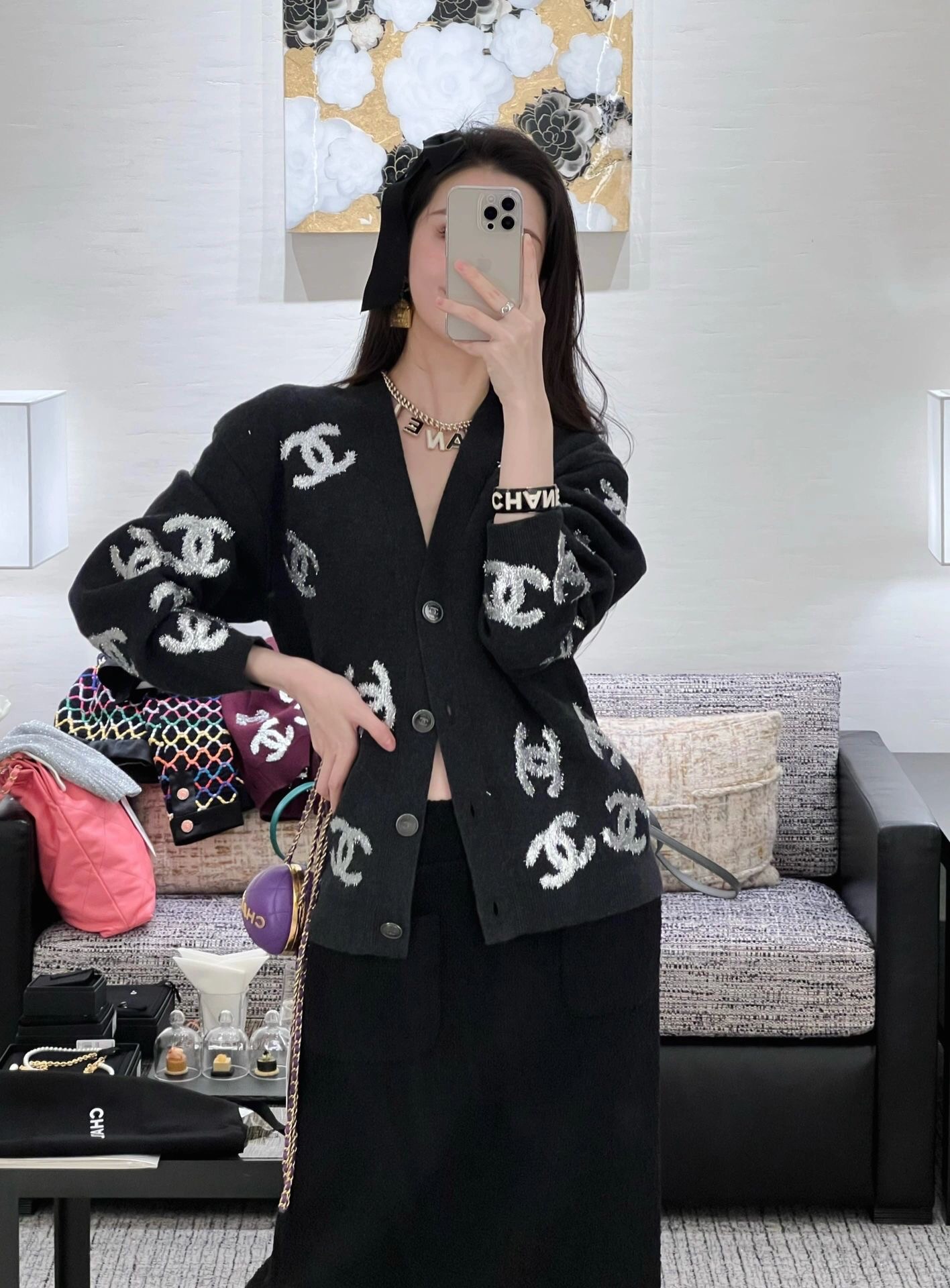 新款☑️CHANEL香奈儿珐琅滴油字母项链