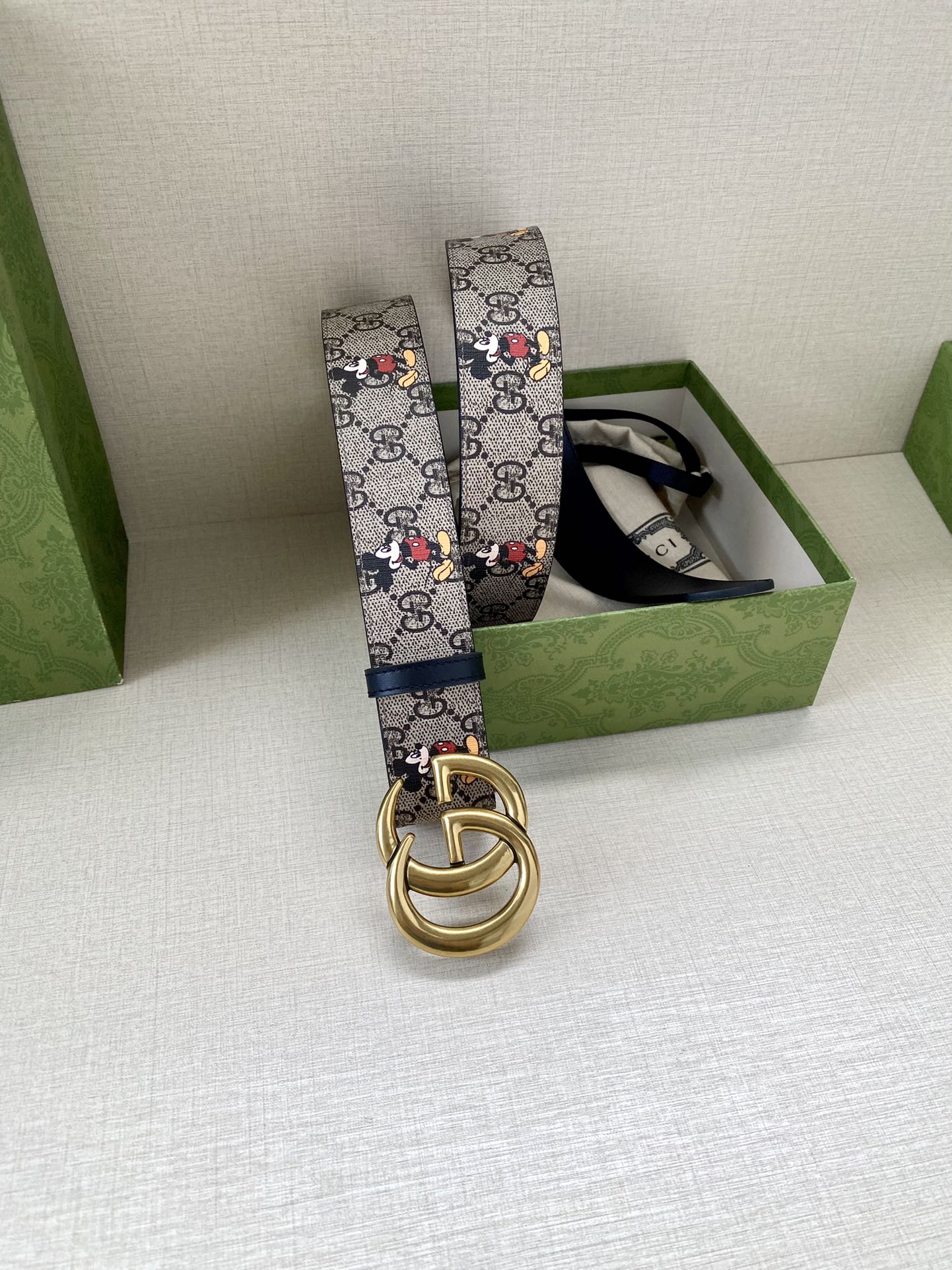 宽度4.0cmGUCCI米奇动漫图案