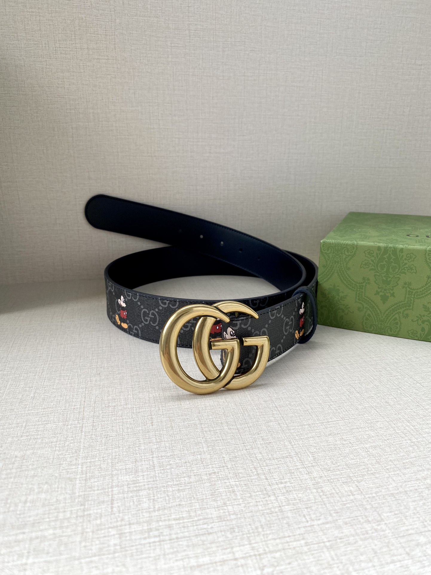 宽度4.0cmGUCCI米奇动漫图案
