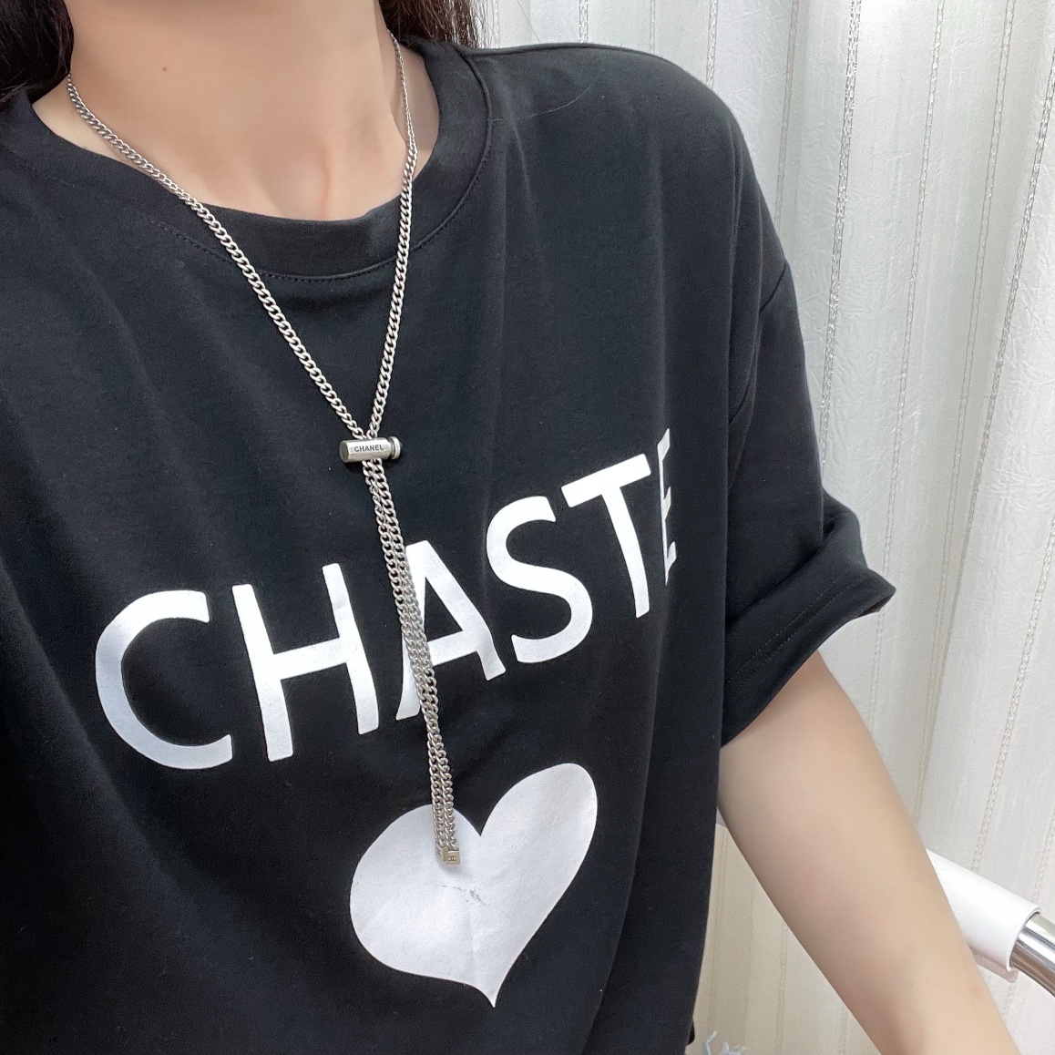 新款☑️CHANEL香奈儿字母可抽拉项链