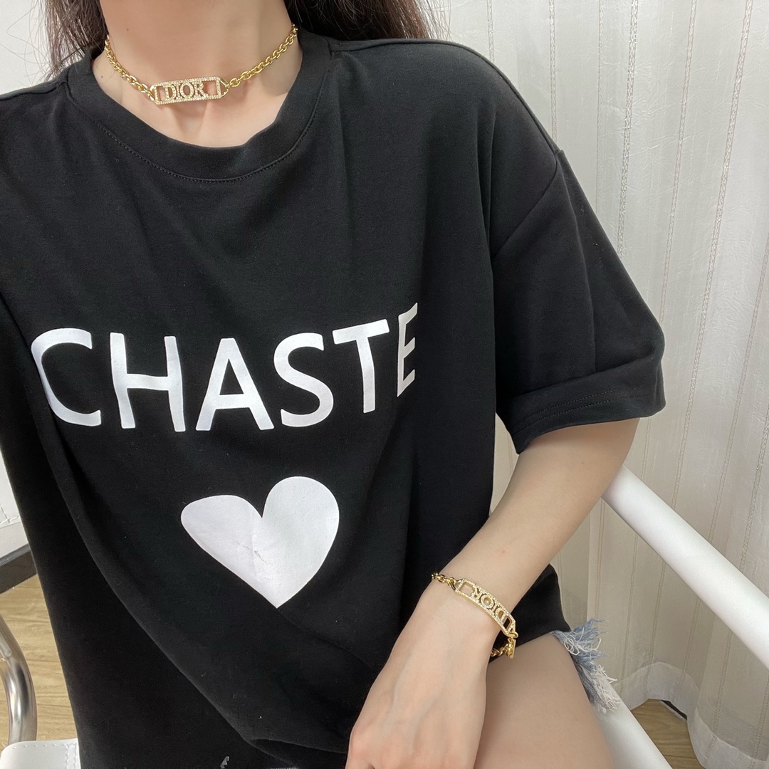 新款☑️DIOR迪奥满钻字母项链手链