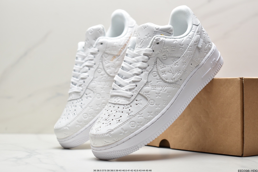 370 超奢联名 路易威登 LV×Nike Air Force 1 Low 07 空军一号 LV3369-100