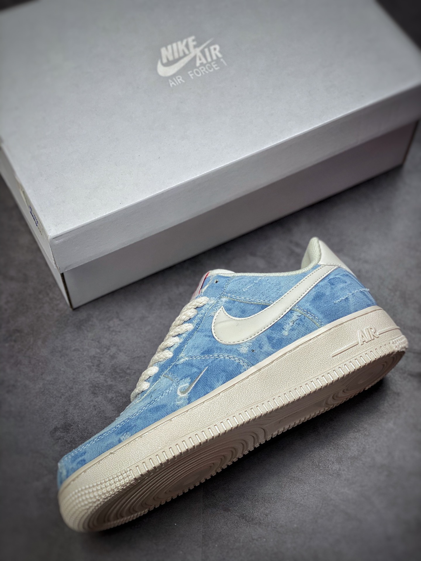 220 Nike Air Force 1 Low 07 水洗牛仔蓝  DY1830-100