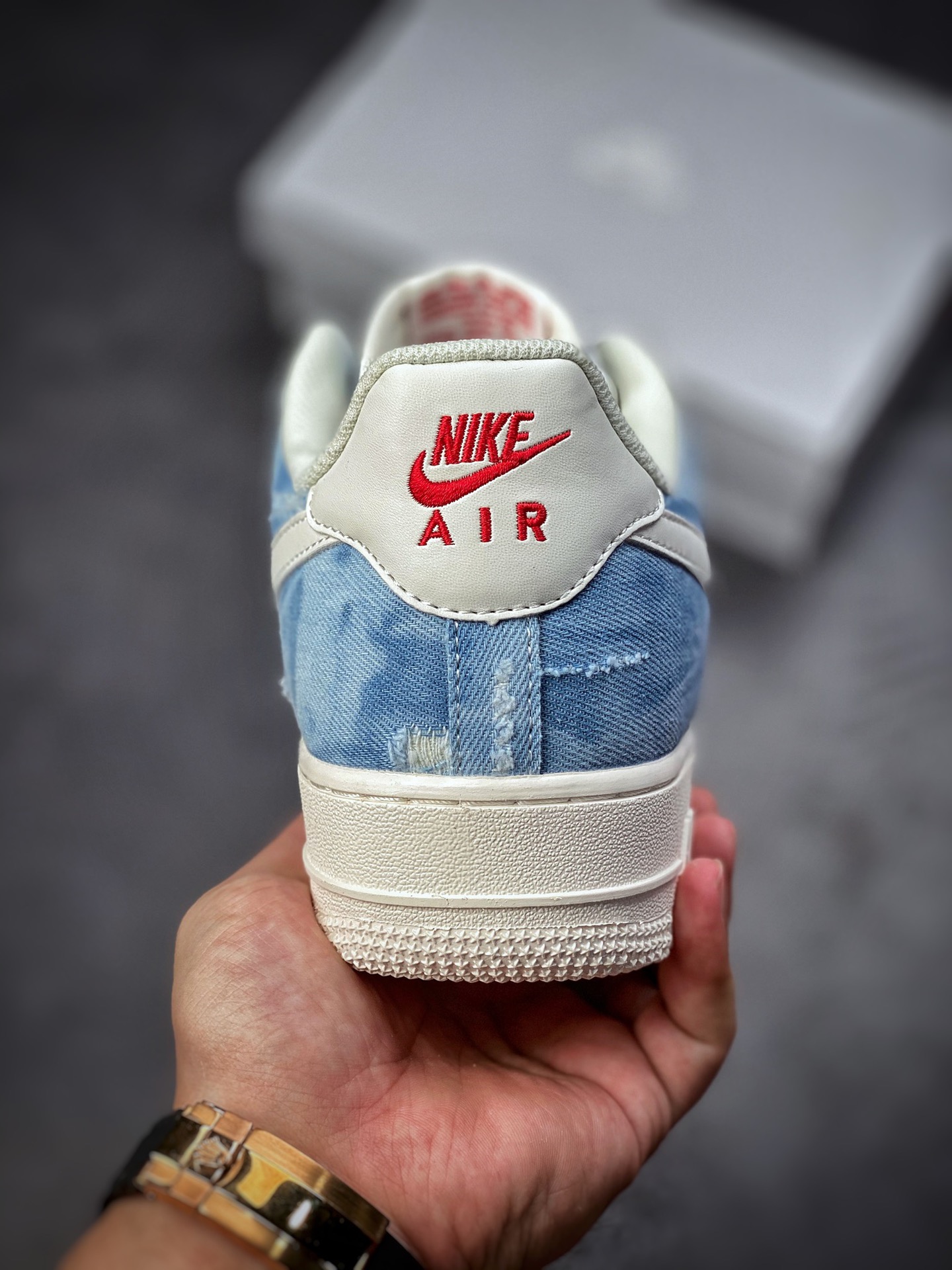 220 Nike Air Force 1 Low 07 水洗牛仔蓝  DY1830-100