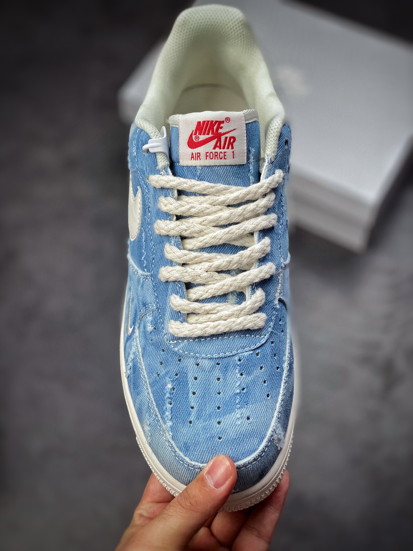 220 Nike Air Force 1 Low 07 水洗牛仔蓝  DY1830-100
