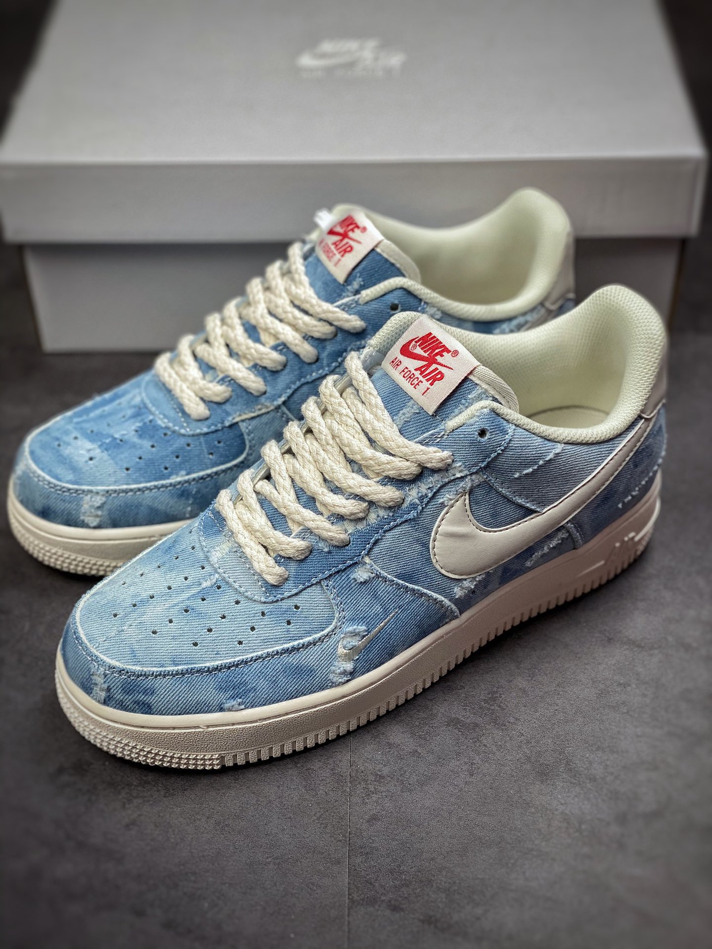 220 Nike Air Force 1 Low 07 水洗牛仔蓝  DY1830-100