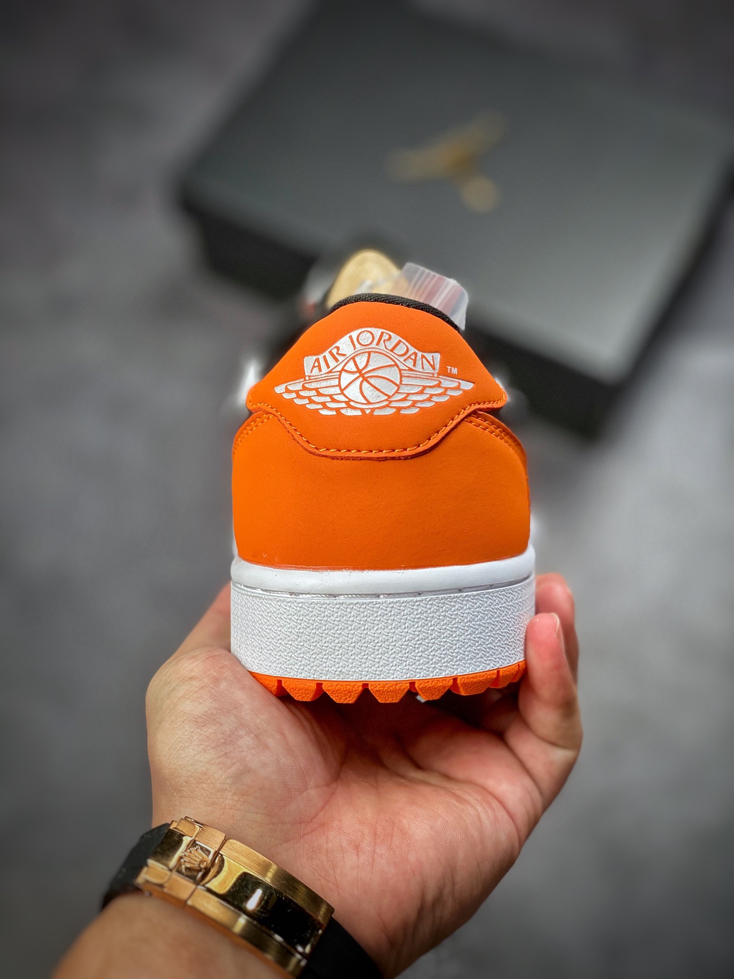 200 Air Jordan 1 Low Golf 黑橙扣碎高尔夫系列  AJ1乔1低帮休闲板鞋DD9315-800