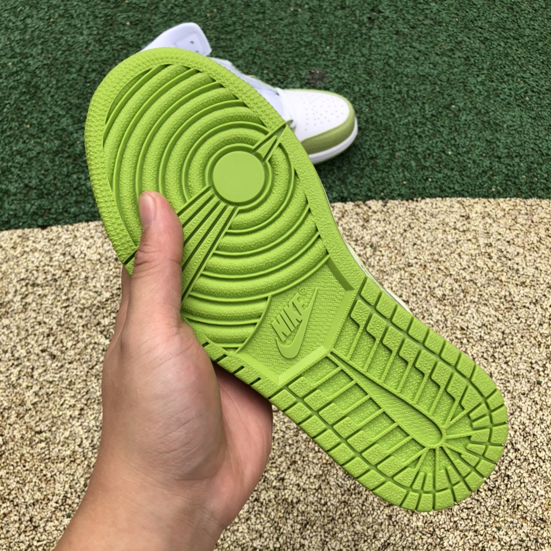 aj1mid白绿蛇纹 Air Jordan 1 Mid SE AJ1 白绿蛇纹耐磨篮球鞋 DV2959-113