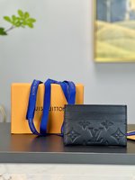 Louis Vuitton Wallet Card pack Black Monogram Eclipse Canvas M62170