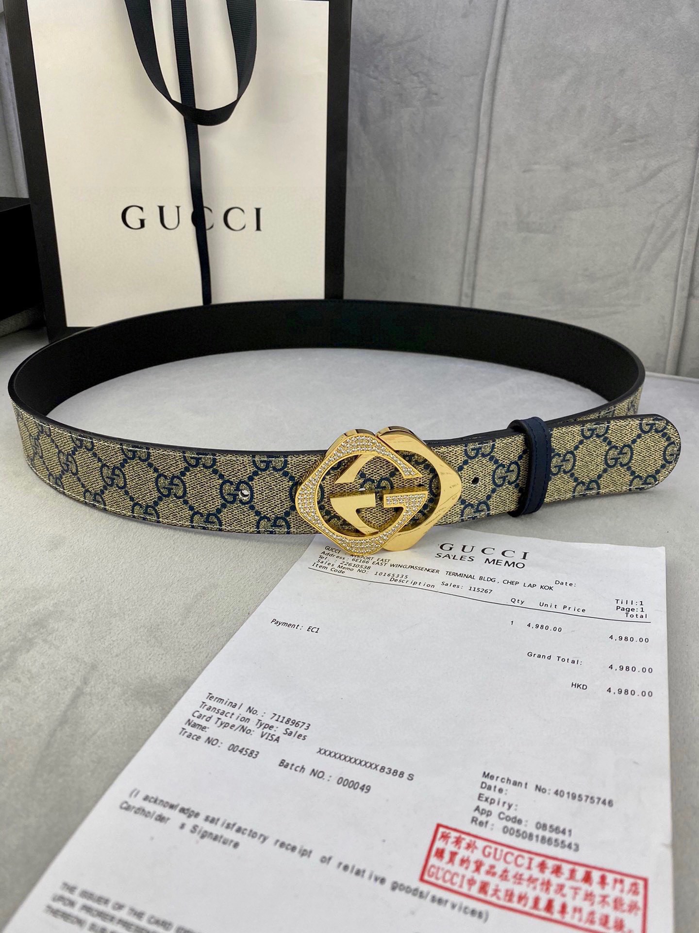 宽度4.0cmGUCCI经典款G家印