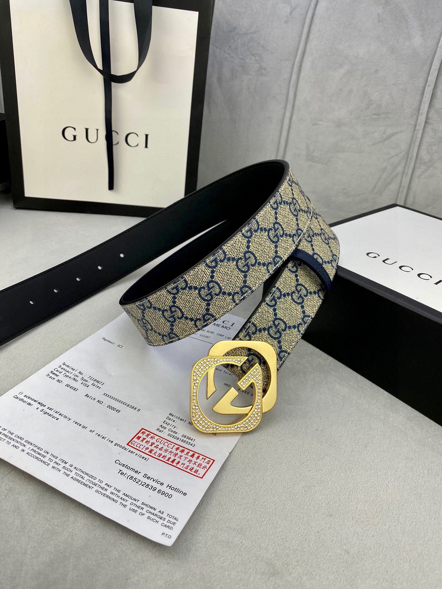 宽度4.0cmGUCCI经典款G家印