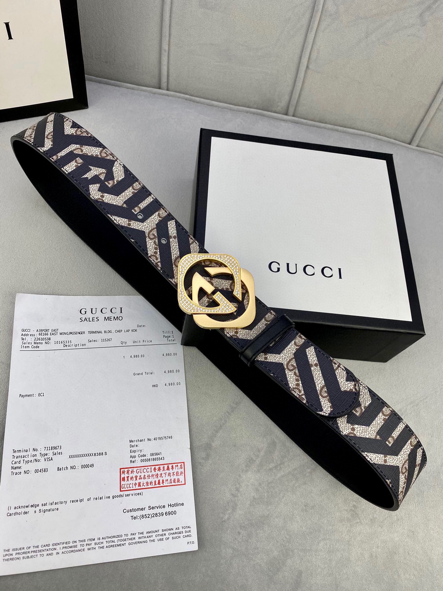 宽度4.0cmGUCCI经典款G家印