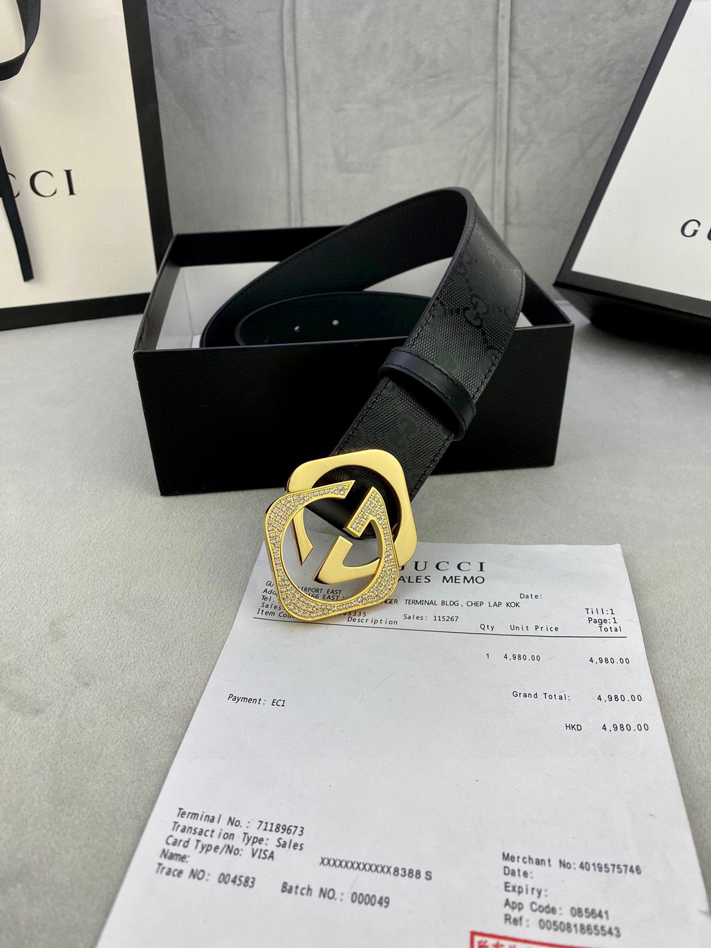 宽度4.0cmGUCCI经典款G家印