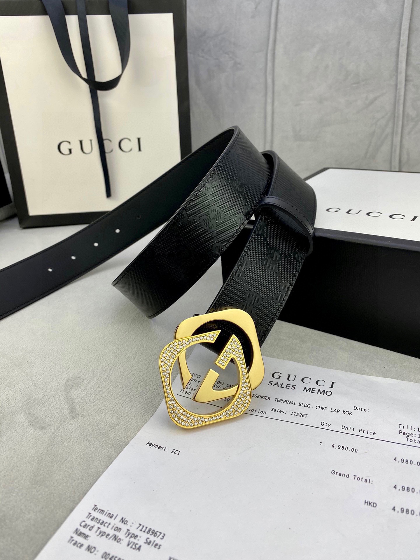 宽度4.0cmGUCCI经典款G家印