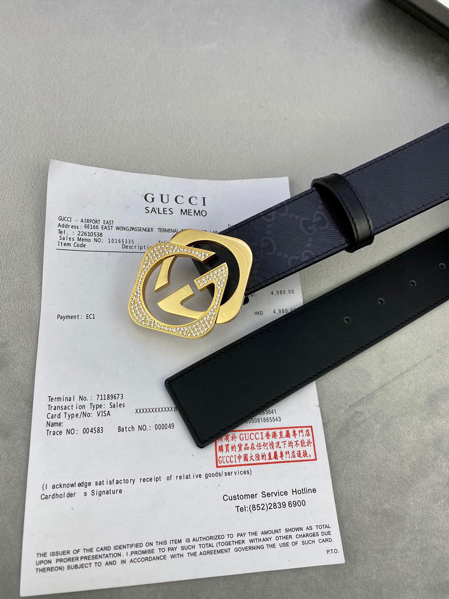 宽度4.0cmGUCCI经典款G家印