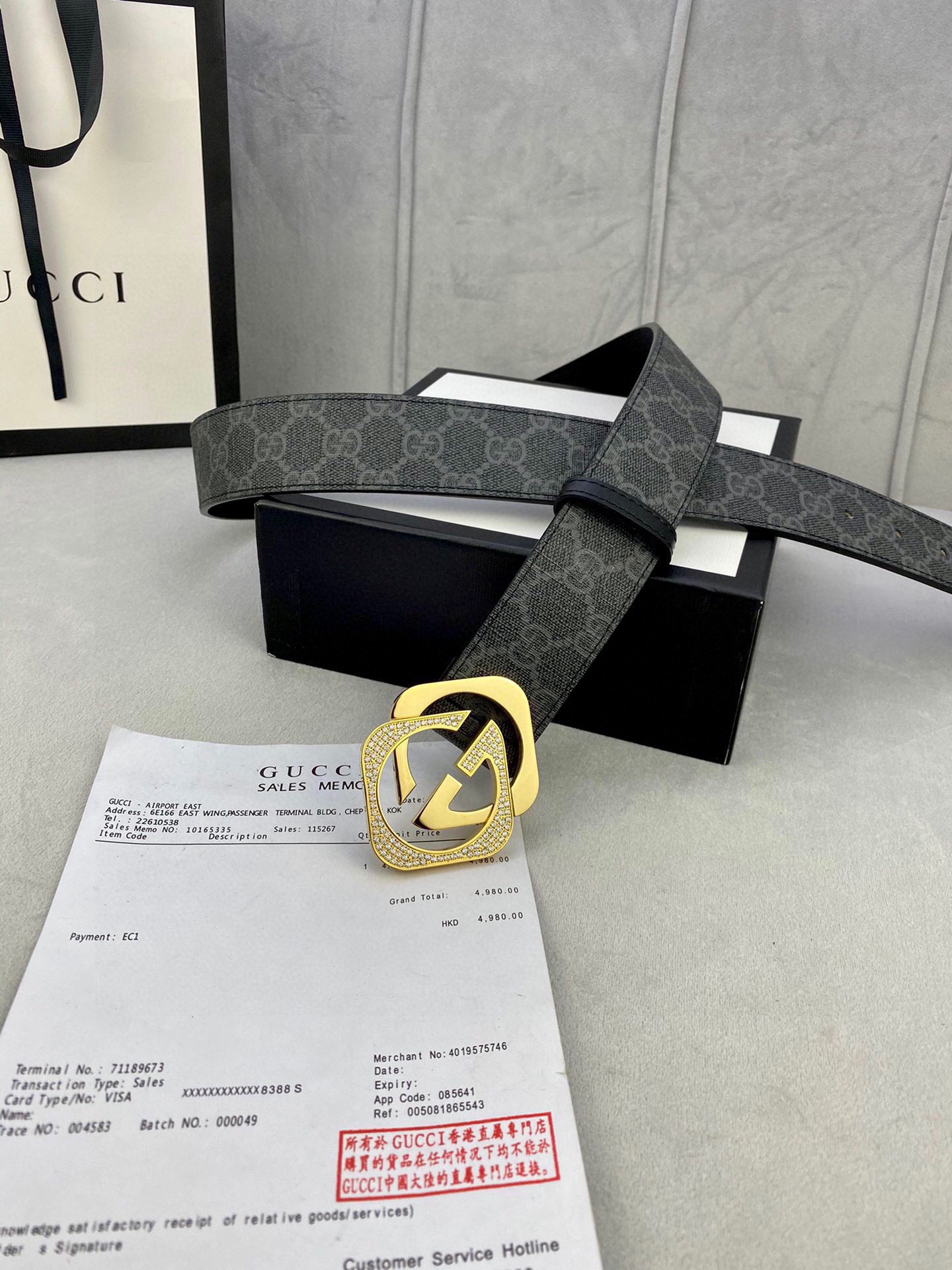 宽度4.0cmGUCCI经典款G家印