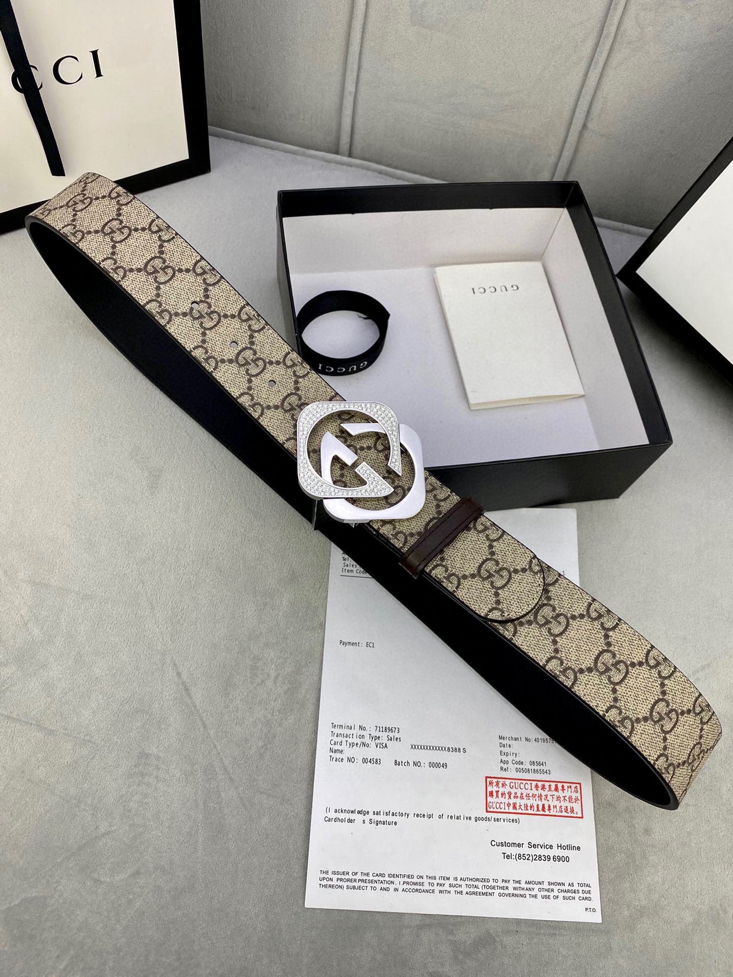 宽度4.0cmGUCCI经典款G家印