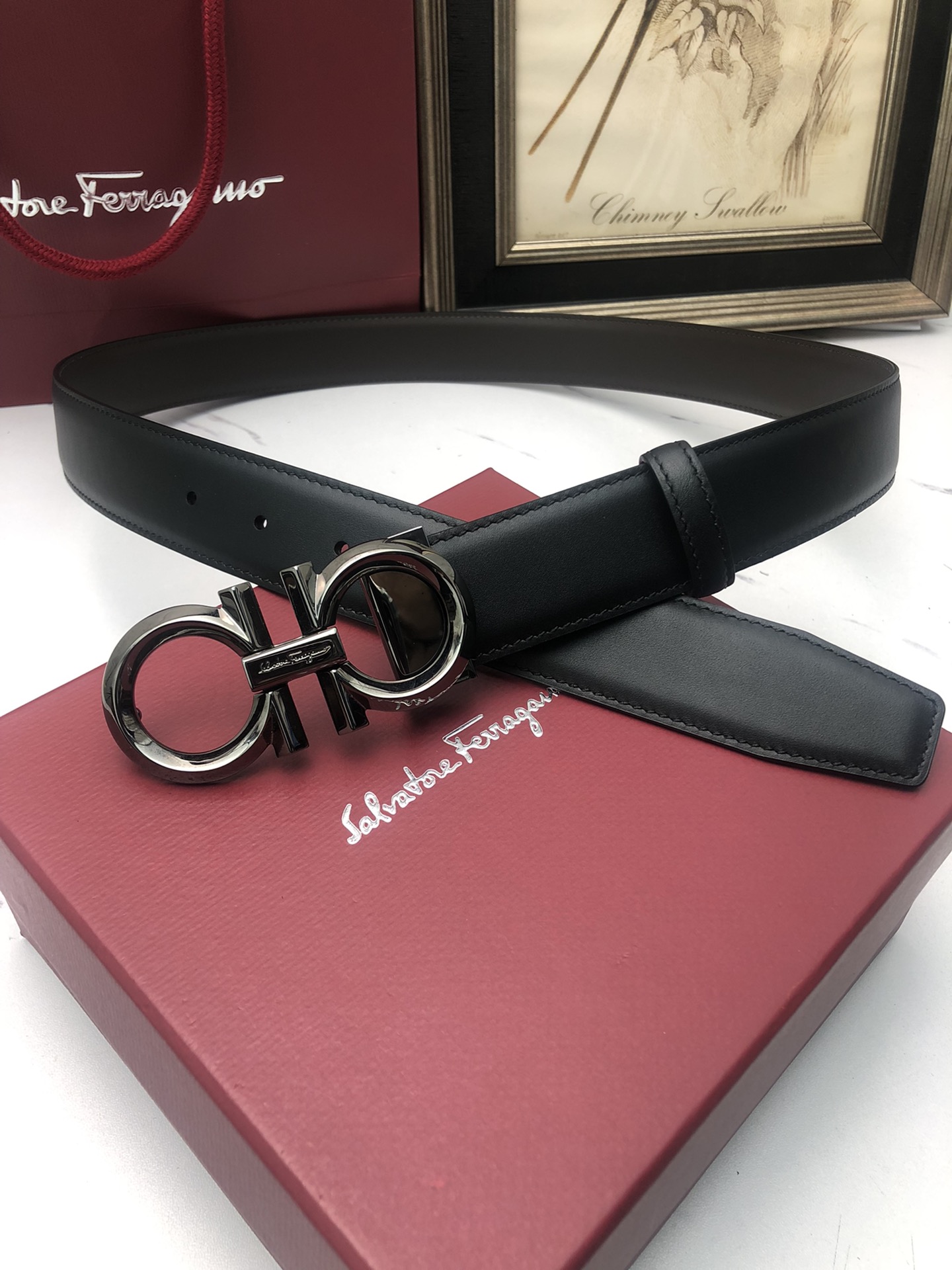 [Ferragamo Belts]Ferragamo: Original single and double-sided first-layer cowhi
