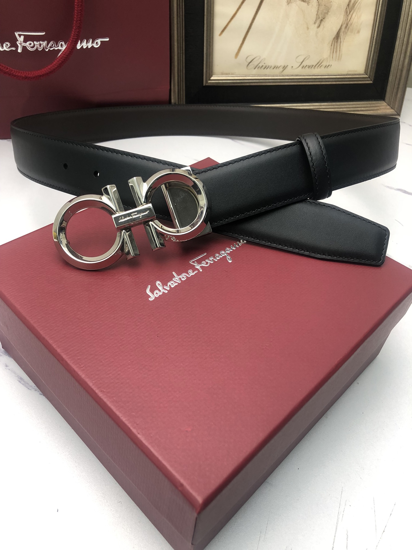 [Ferragamo Belts]Ferragamo: Original single and double-sided first-layer cowhi