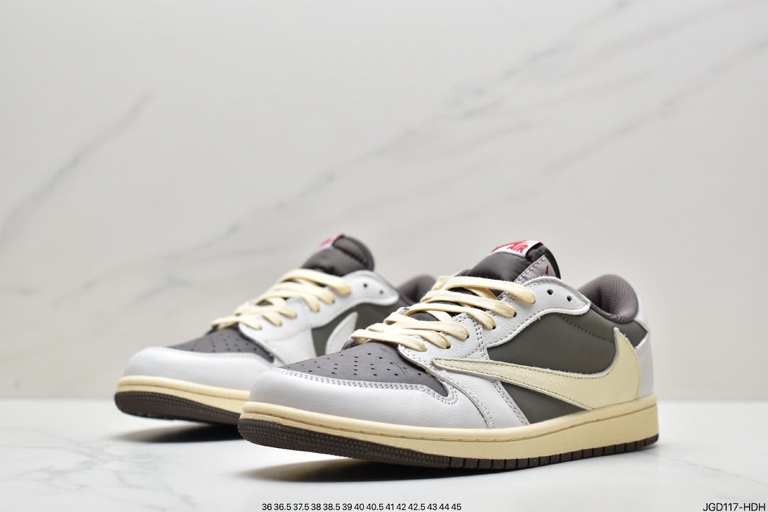 180 Travis Scott x Air Jordan AJ1 Low QX 倒钩TS联名低帮板鞋