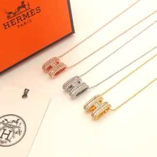 New Hermes Jewelry Earring Necklaces & Pendants Set With Diamonds