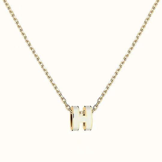 NO:102174,Mini Pop H Necklace Gold, Hermes Necklace, Hermes, Necklace19860909Mini Pop H项链 金色,爱马仕项链,hermes,necklace,Jewelry