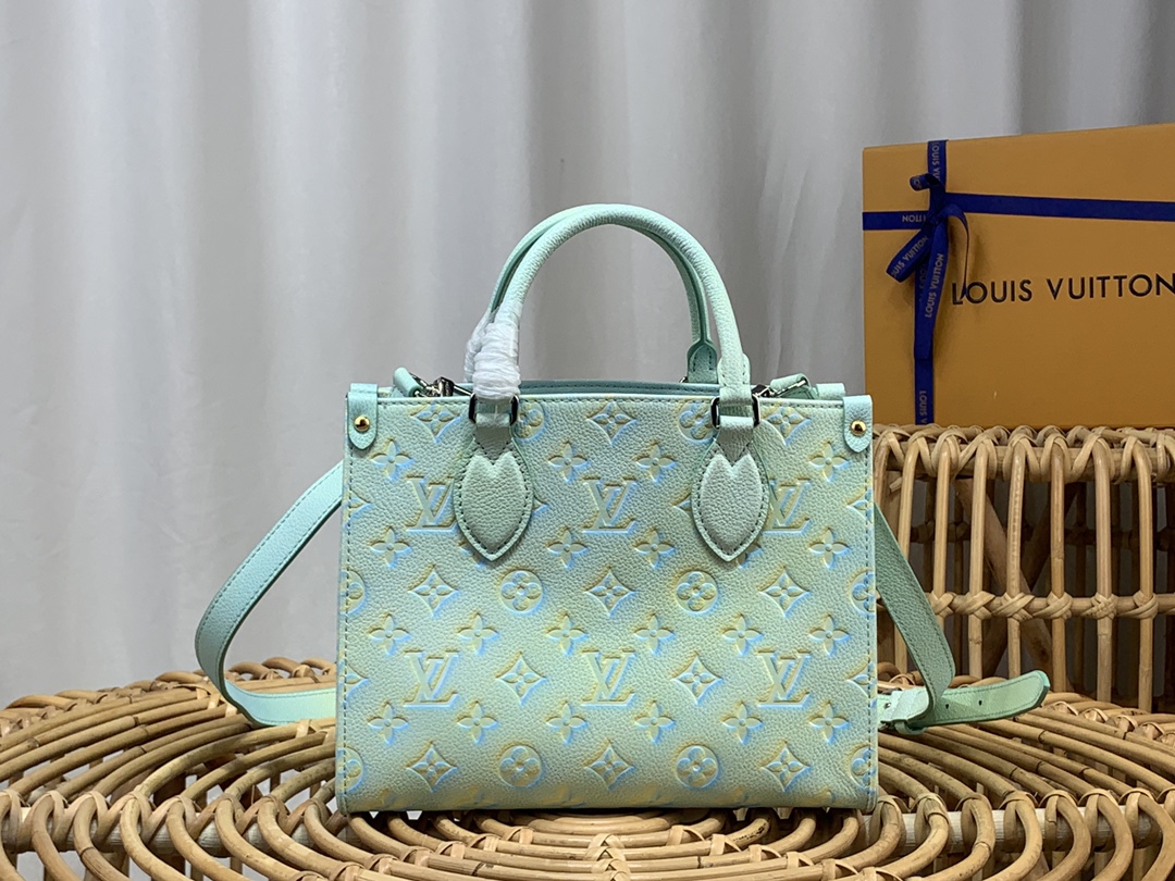 Louis Vuitton LV Onthego Bags Handbags Green Empreinte​ M46067