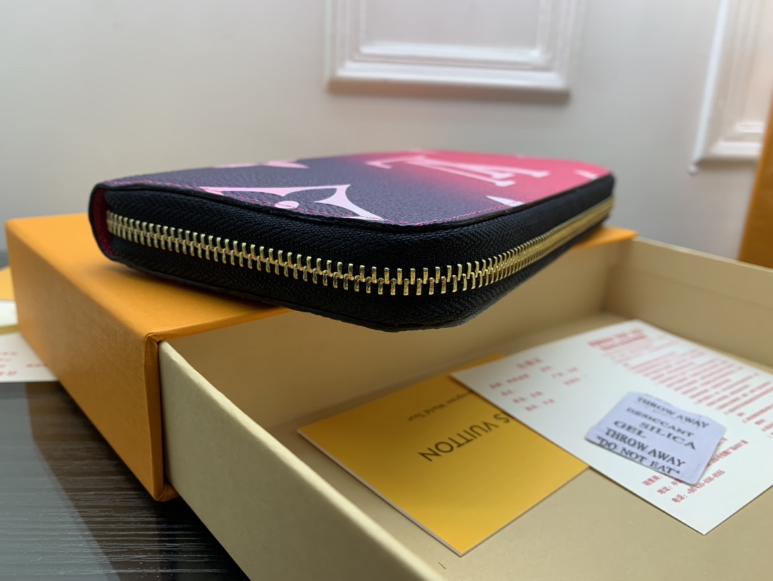 Close-up of leather texture on a slim cardholder wallet