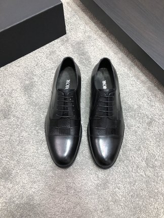 Dior Fashion Shoes Plain Toe for sale cheap now Cowhide Genuine Leather