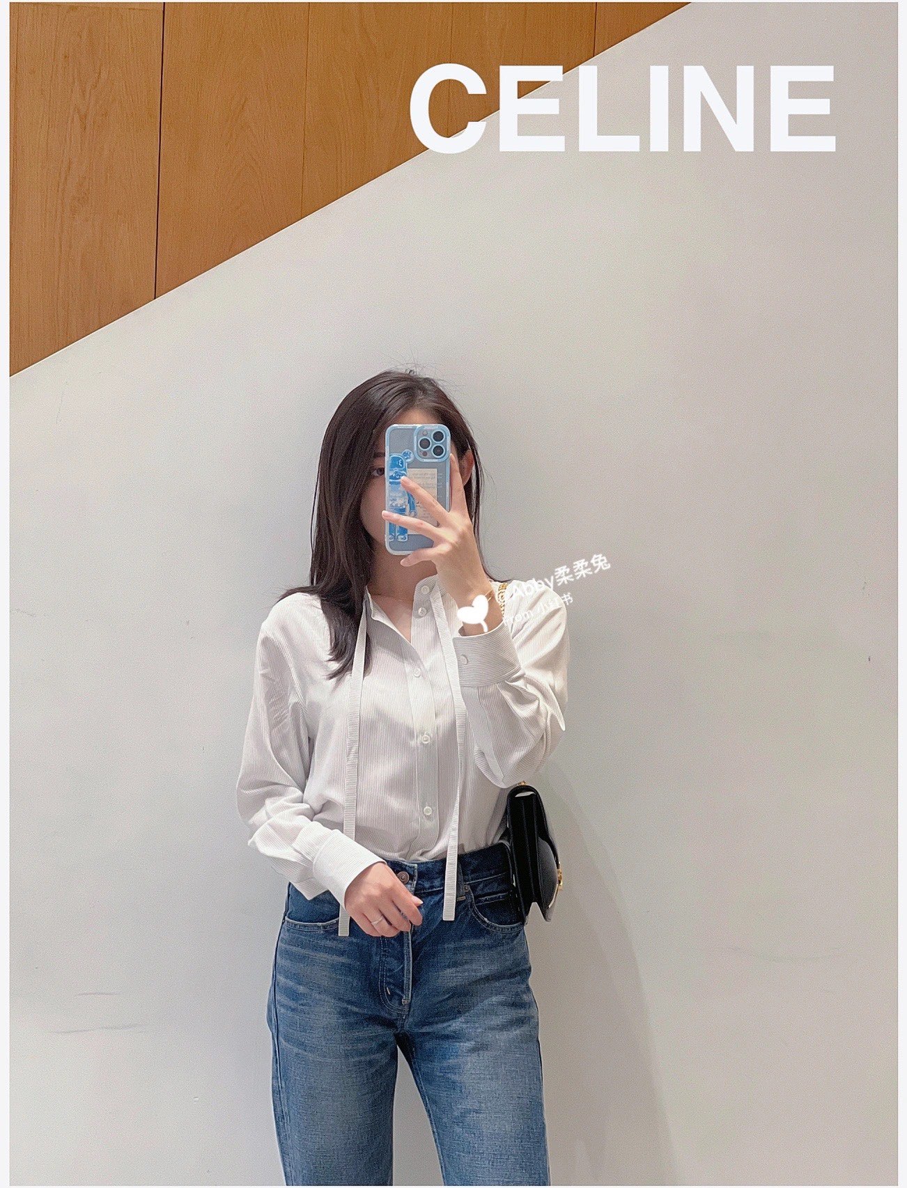 CELINE CHAIN BESACE TRIOMPHE 24.5CM BAG 199273黑色