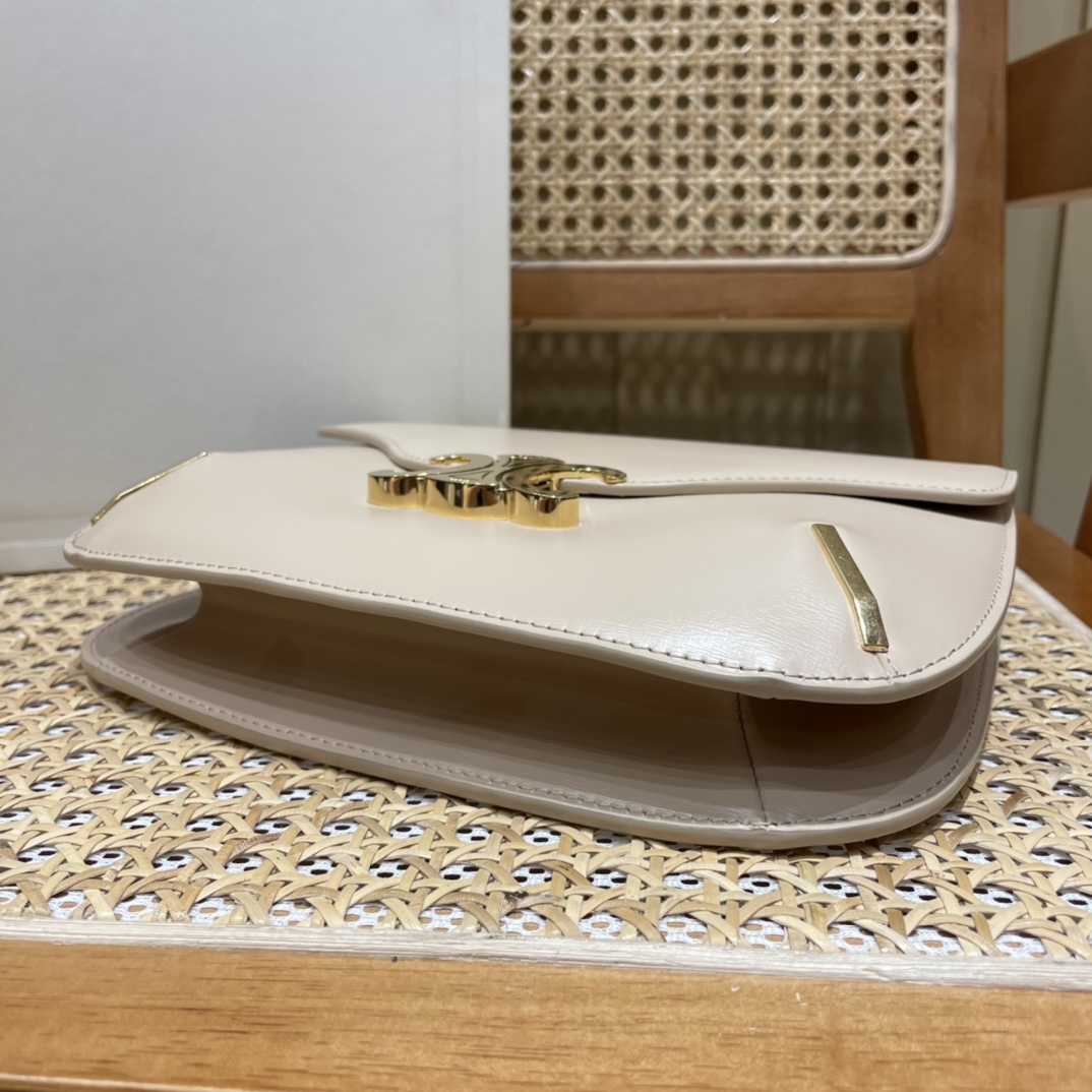 CELINE CHAIN BESACE TRIOMPHE 24.5CM BAG 199273裸色