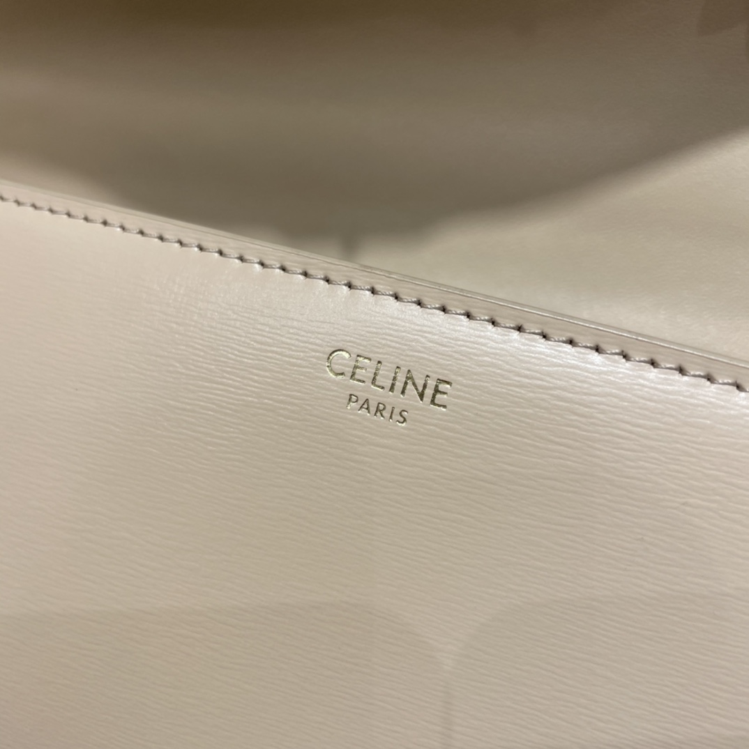 CELINE CHAIN BESACE TRIOMPHE 24.5CM BAG 199273裸色