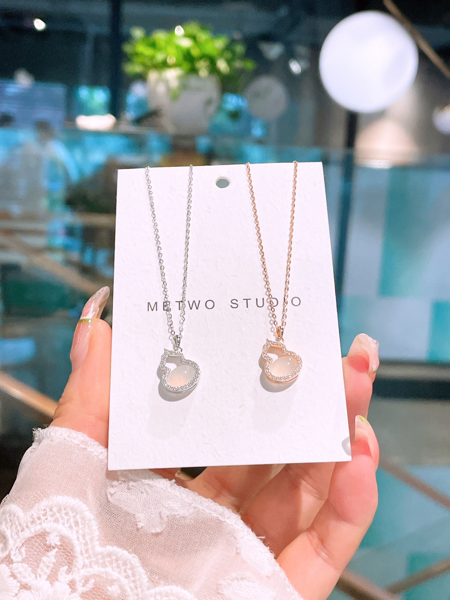 Fine Silver Necklace Romantic Mother's Day Gold