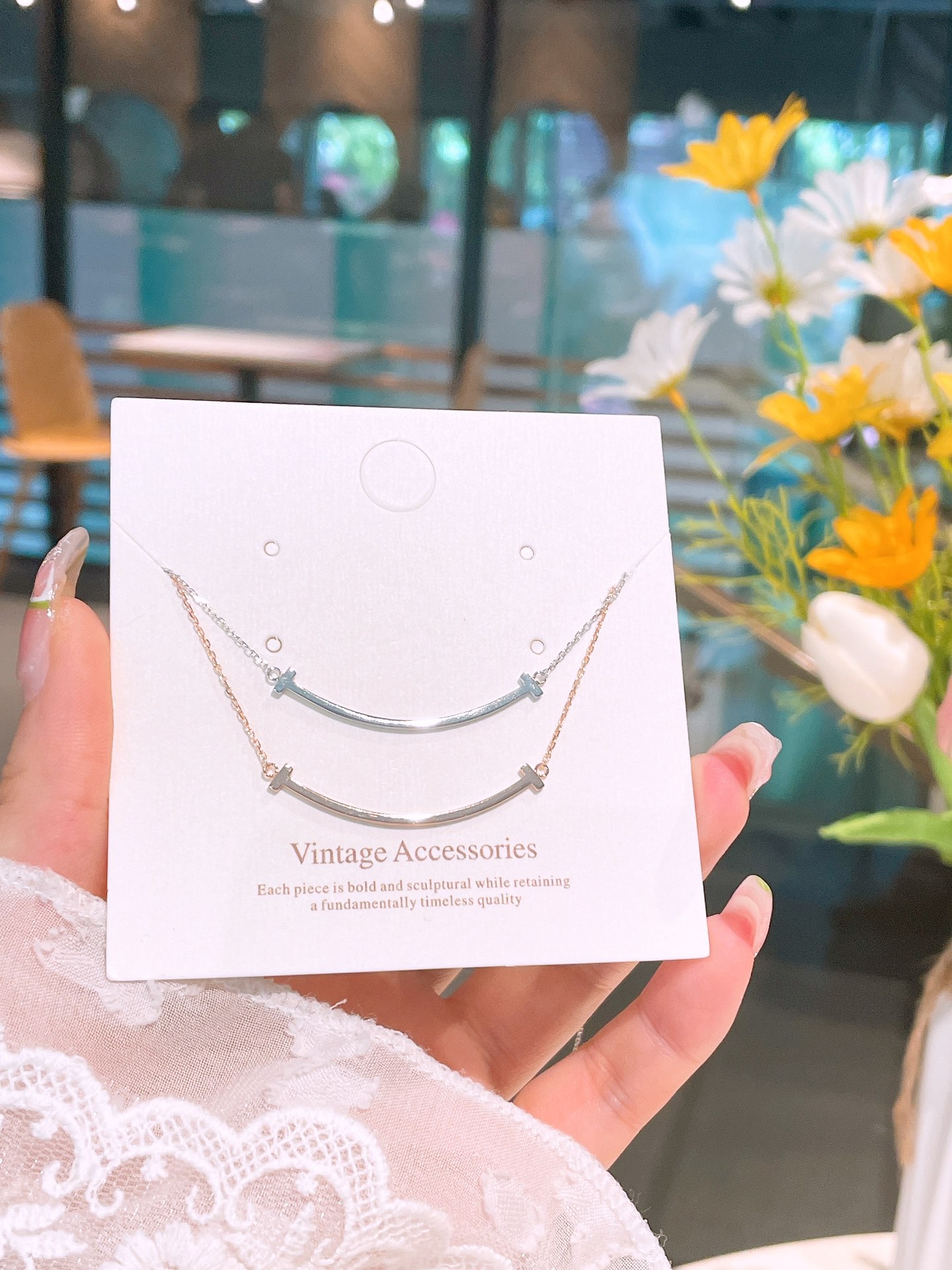 S925 Sterling Silver Necklace Lively Confession Silver