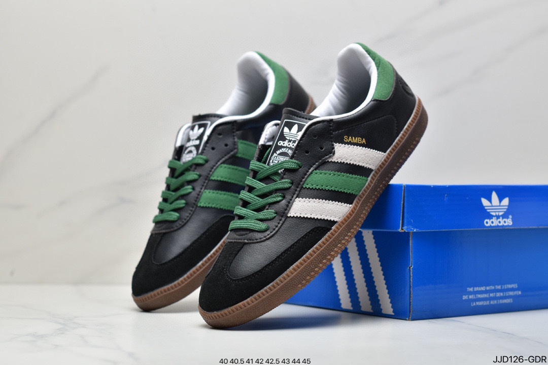 Adidas Adidas Clover Originals Samba Vegan OG samba series gentleman moral training football all-match leather shoes FW2432