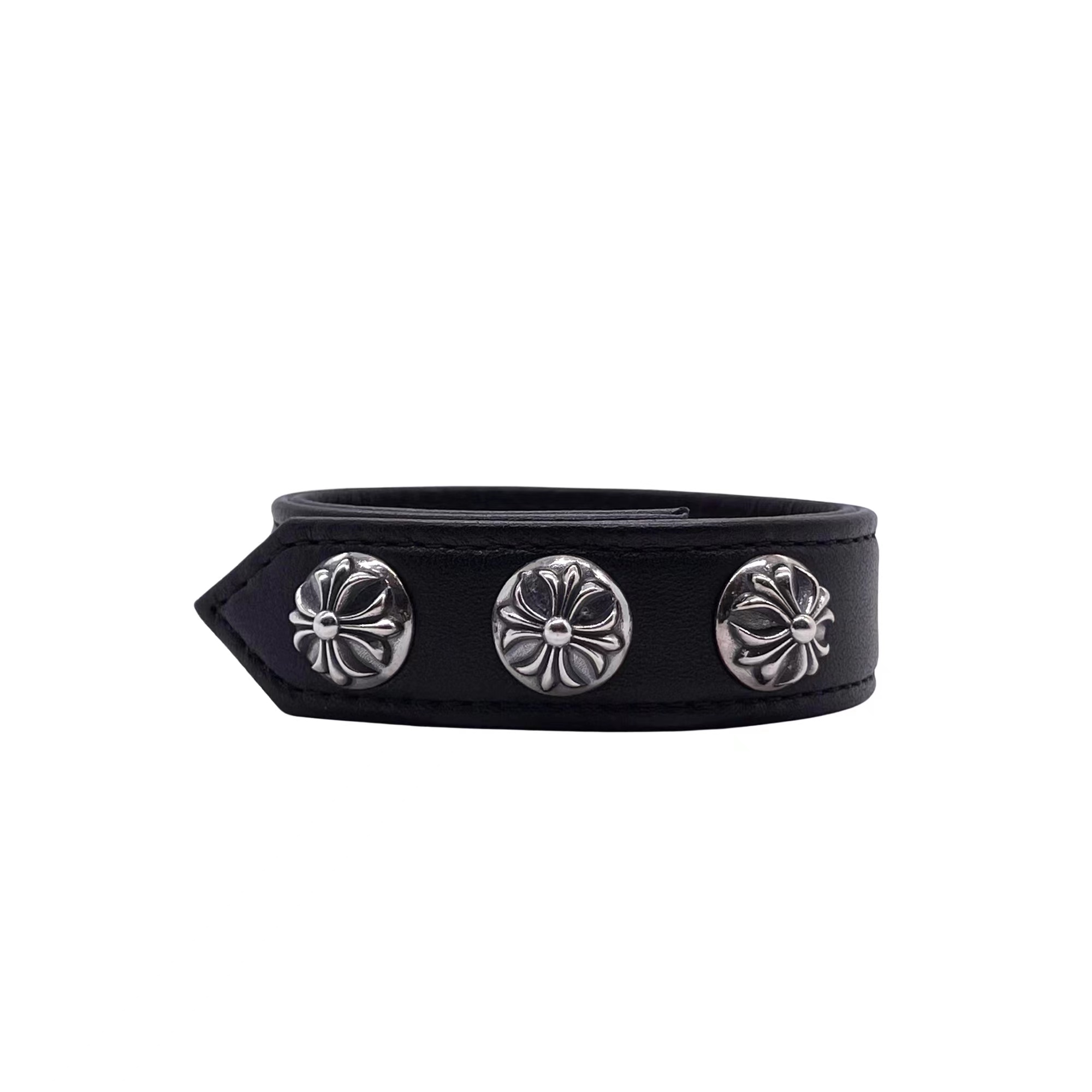 NO:385789,Croxin Cross-leather bracelets, jewelry boutiques, chrome hearts19860909克罗心 十字花皮手环,饰品精品,chrome hearts,Jewelry