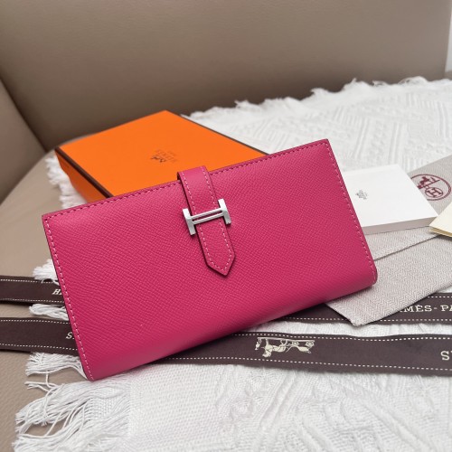 Hermes Women's Vertical Wallet Togo Leather With Silver Hardware 1 Hermes Women's Vertical Wallet Togo Leather With Silver Hardware