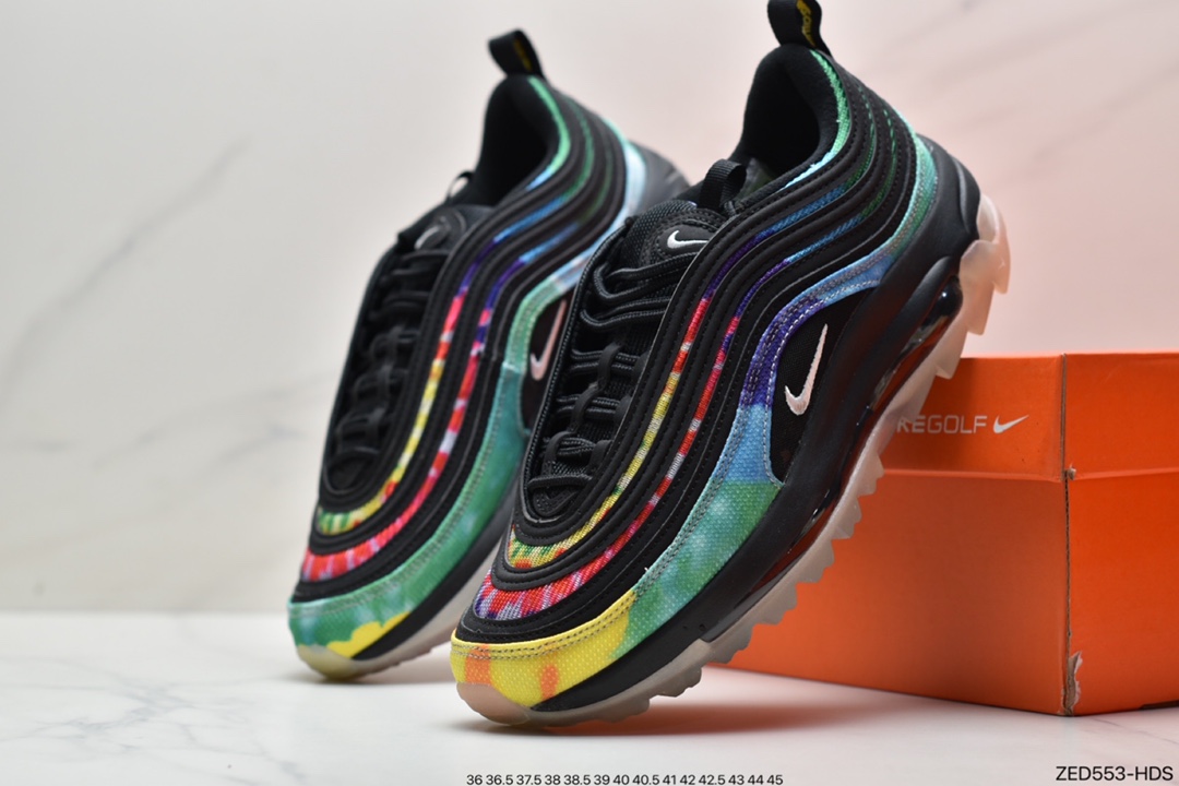 260 高尔夫灯芯绒 米绿蓝 耐克 Air Max 97 G NRG  整体鞋款CJ0563-400