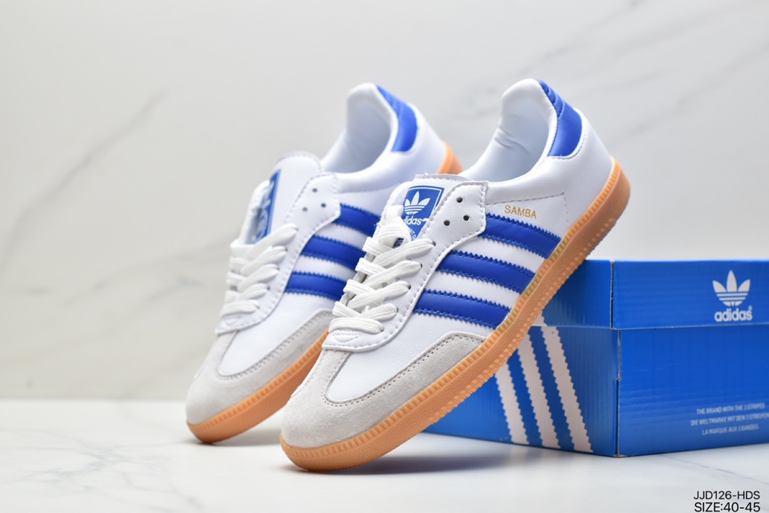 Adidas Adidas Clover Originals Samba Vegan OG samba series gentleman moral training football all-match leather shoes FW2432