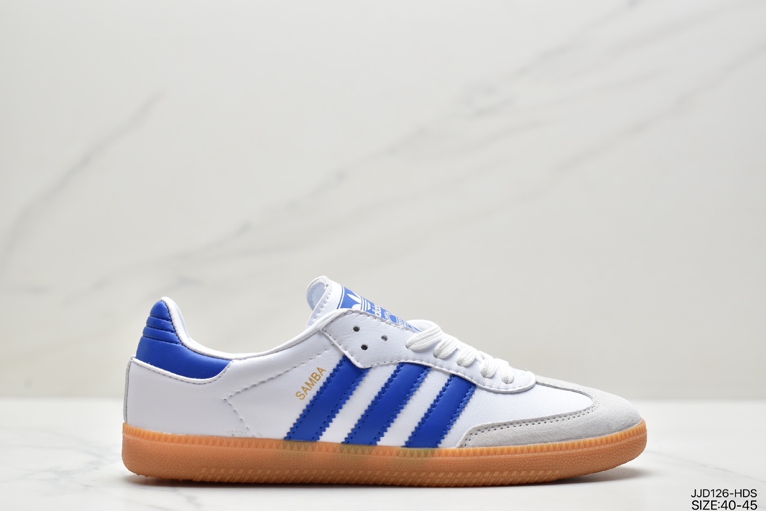 Adidas Adidas Clover Originals Samba Vegan OG samba series gentleman moral training football all-match leather shoes FW2432